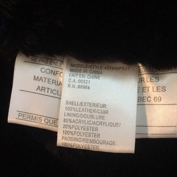 D’Carlo Faux Fur Leather Jacket - Picture 4 of 5